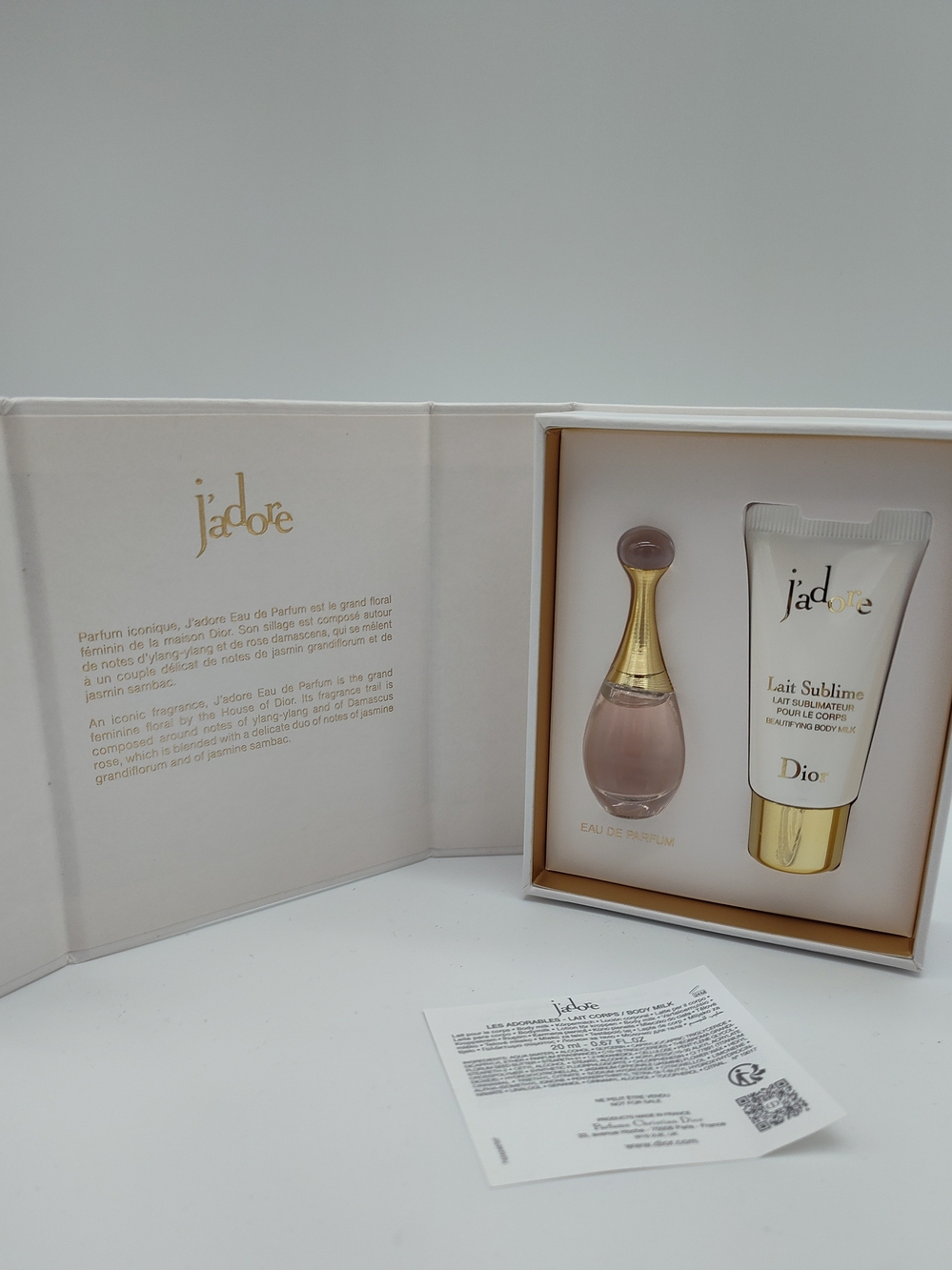 DIOR J’adore Lait Sublime Luxury Miniature Beauty Gift Presentation Set NIP